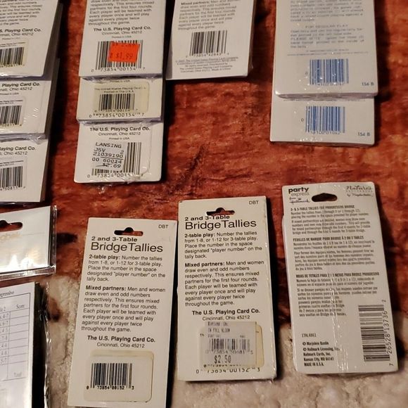 HUGE Lot of 196 Vintage Newer Bridge Tallies Congress Hallmark Springbok Caprice - Picture 9 of 10